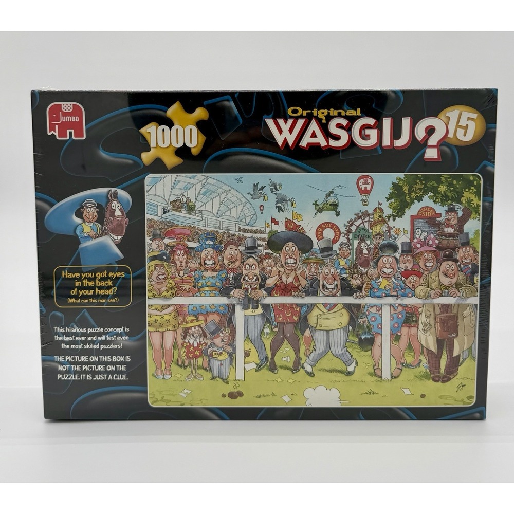 Jumbo Wasgij? Original Puzzle #15 Run Like The Wind 1000pc Cardboard Jigsaw New